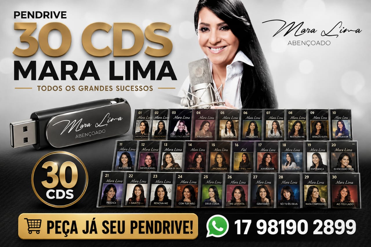 Pendrive com 30 Cds de Mara Lima